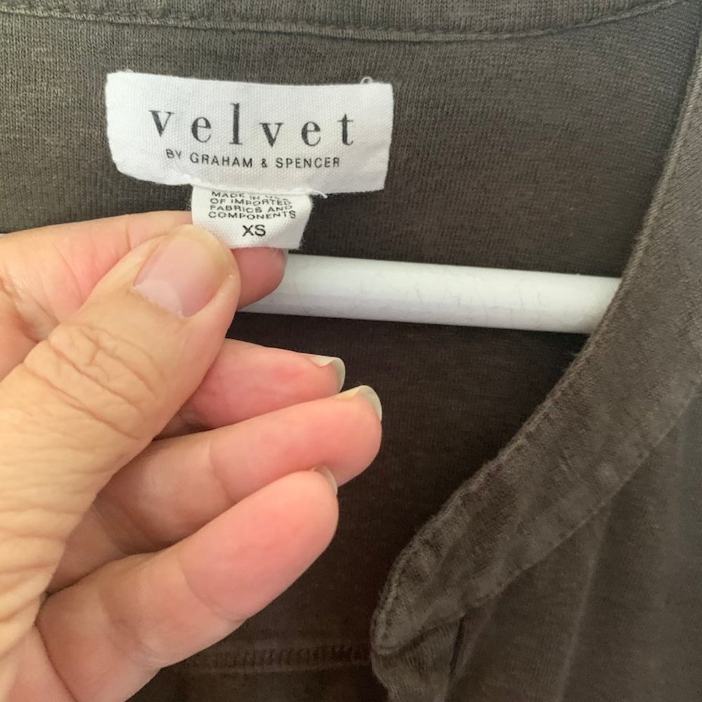 Velvet by Graham and Spencer brown long sleeve
